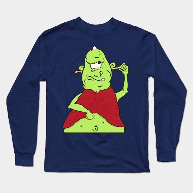 cyclops one eye Long Sleeve T-Shirt by Mako Design 